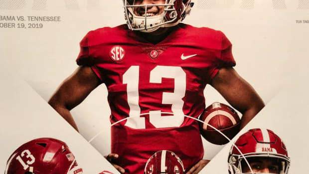 Tua Tagovailoa, Tennessee game program, Oct. 19, 2019